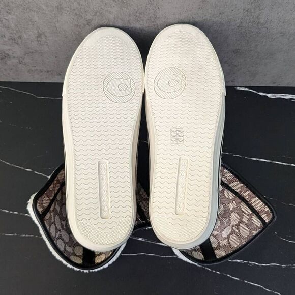 Coach Citysole Foldover High Top Platform Sneaker In Signature Jacquard - Picture 10 of 10